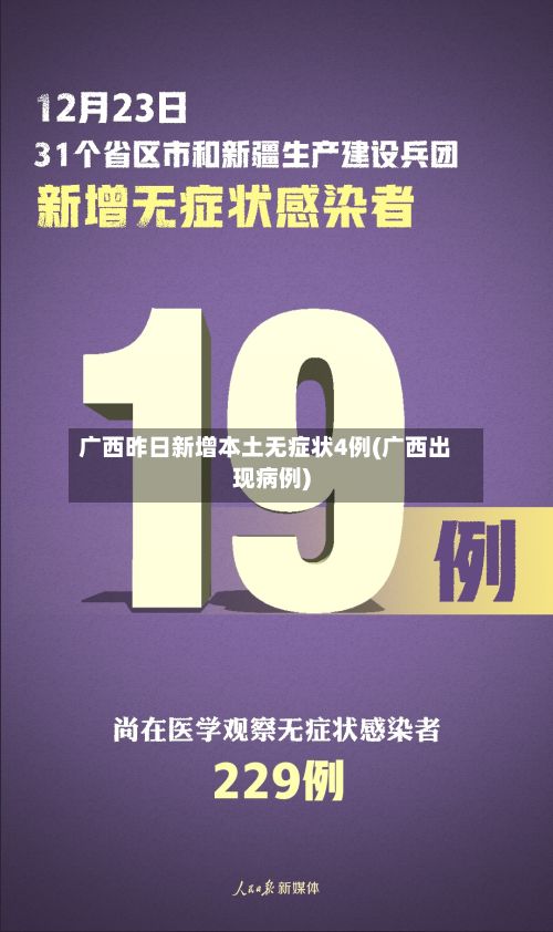 广西昨日新增本土无症状4例(广西出现病例)-第2张图片