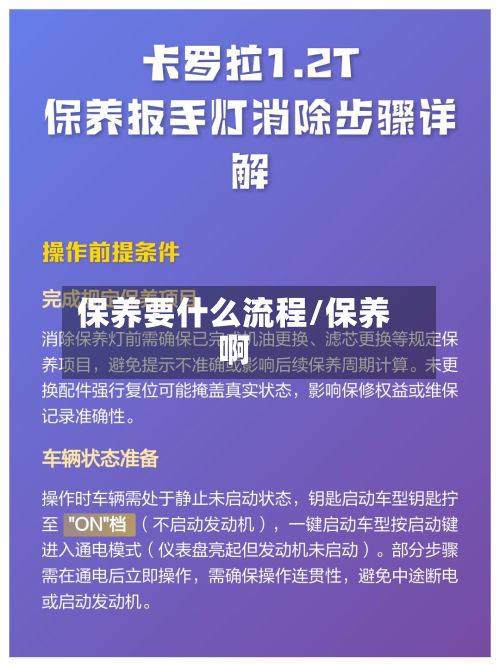 保养要什么流程/保养啊