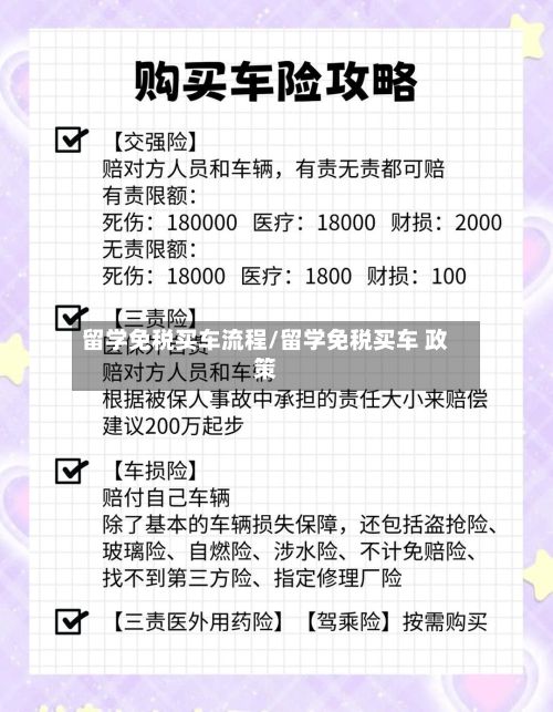 留学免税买车流程/留学免税买车 政策