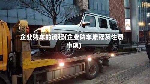 企业购车的流程(企业购车流程及注意事项)-第2张图片