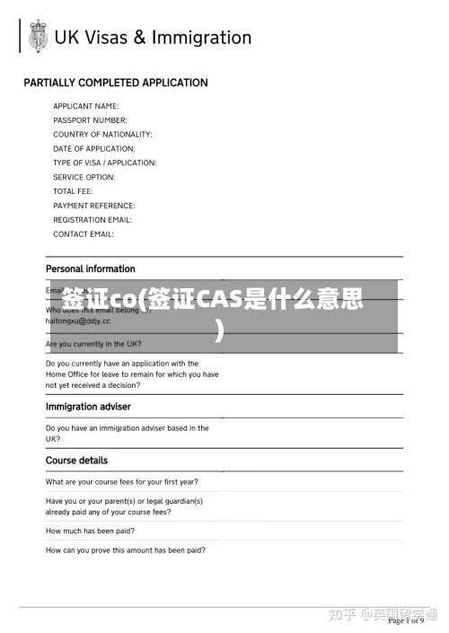 签证co(签证CAS是什么意思)-第2张图片