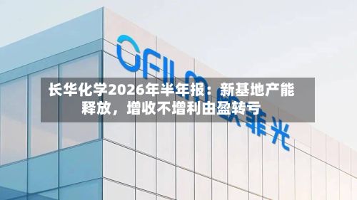 长华化学2026年半年报：新基地产能释放，增收不增利由盈转亏-第3张图片