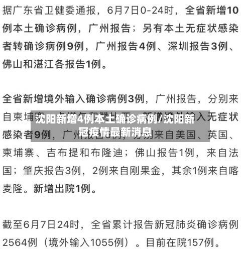 沈阳新增4例本土确诊病例/沈阳新冠疫情最新消息-第2张图片