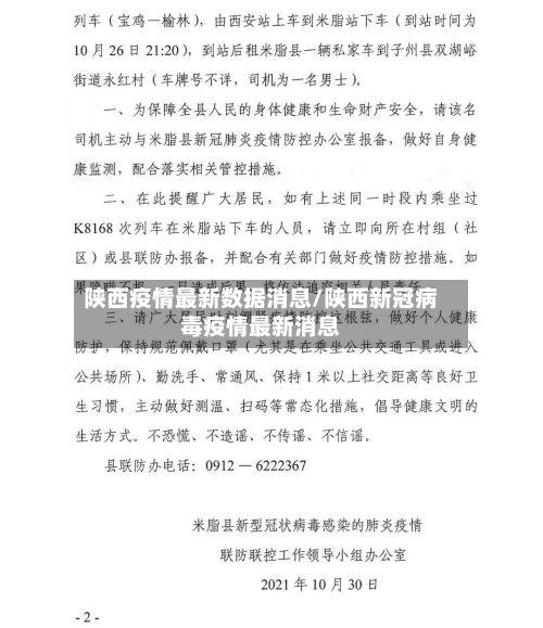 陕西疫情最新数据消息/陕西新冠病毒疫情最新消息