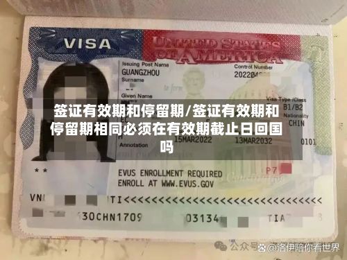 签证有效期和停留期/签证有效期和停留期相同必须在有效期截止日回国吗-第3张图片