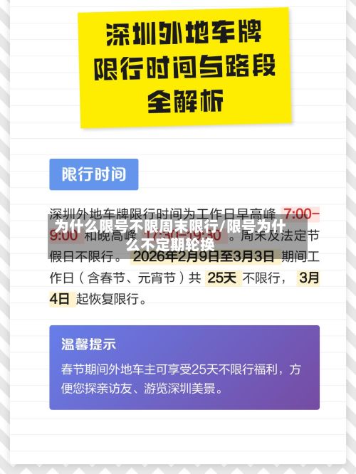 为什么限号不限周末限行/限号为什么不定期轮换