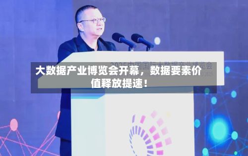 大数据产业博览会开幕，数据要素价值释放提速！-第2张图片