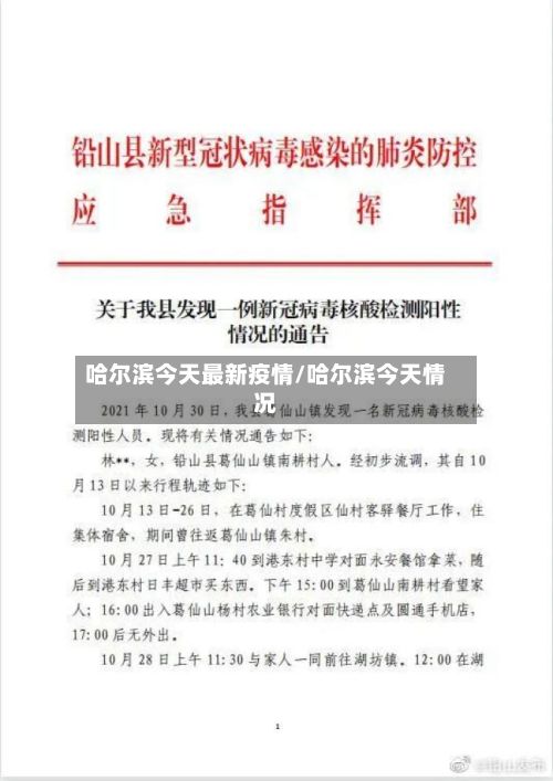 哈尔滨今天最新疫情/哈尔滨今天情况-第2张图片