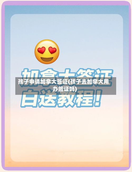 孩子申请加拿大签证(孩子去加拿大用办签证吗)-第2张图片