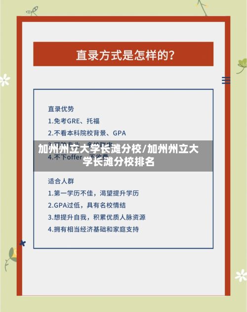 加州州立大学长滩分校/加州州立大学长滩分校排名