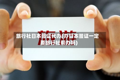 旅行社日本签证代办(办日本签证一定要旅行社帮办吗)-第3张图片