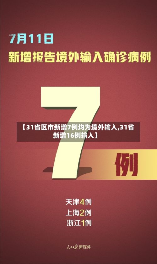 【31省区市新增7例均为境外输入,31省新增16例输入】-第2张图片