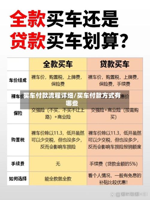 买车付款流程详细/买车付款方式有哪些-第2张图片