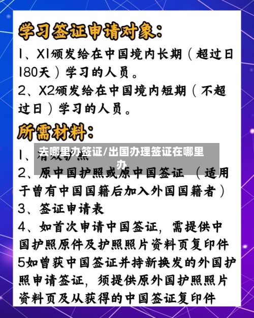 去哪里办签证/出国办理签证在哪里办-第2张图片
