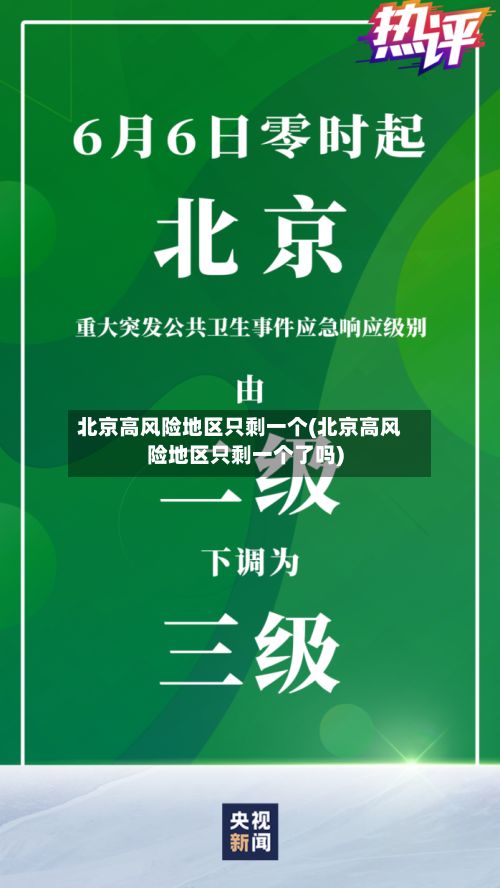 北京高风险地区只剩一个(北京高风险地区只剩一个了吗)-第2张图片