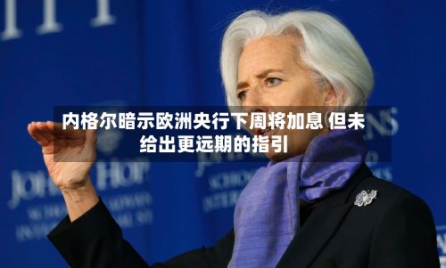 内格尔暗示欧洲央行下周将加息 但未给出更远期的指引