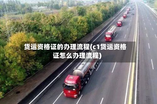 货运资格证的办理流程(c1货运资格证怎么办理流程)-第2张图片