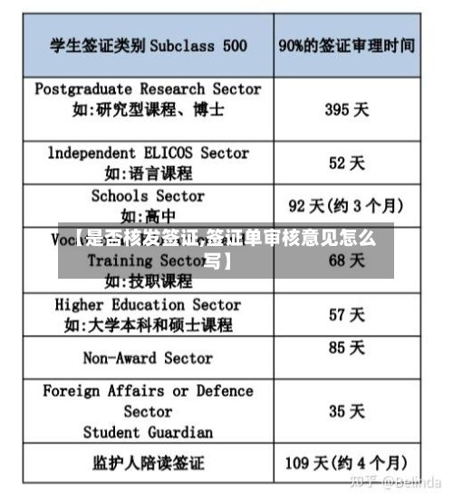 【是否核发签证,签证单审核意见怎么写】