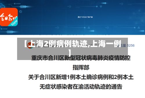 【上海2例病例轨迹,上海一例】