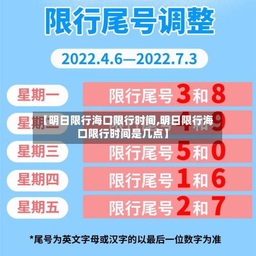【明日限行海口限行时间,明日限行海口限行时间是几点】-第3张图片