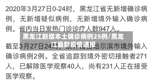 黑龙江新增本土确诊病例25例/黑龙江最新疫情通报