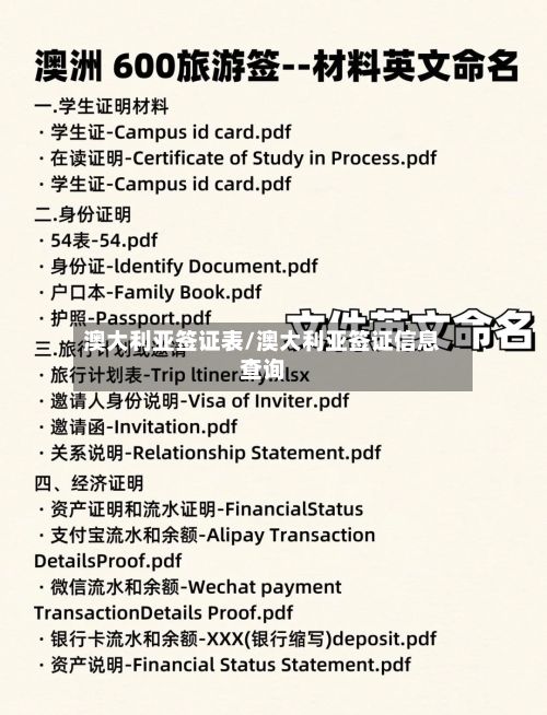 澳大利亚签证表/澳大利亚签证信息查询