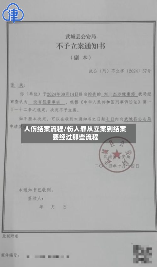 人伤结案流程/伤人罪从立案到结案要经过那些流程-第3张图片