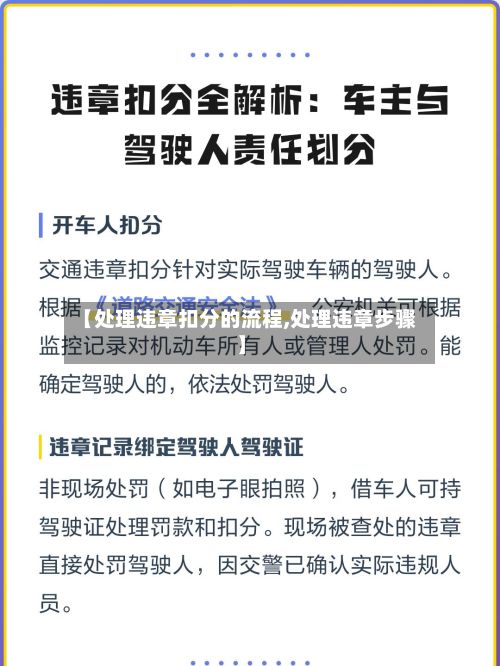 【处理违章扣分的流程,处理违章步骤】